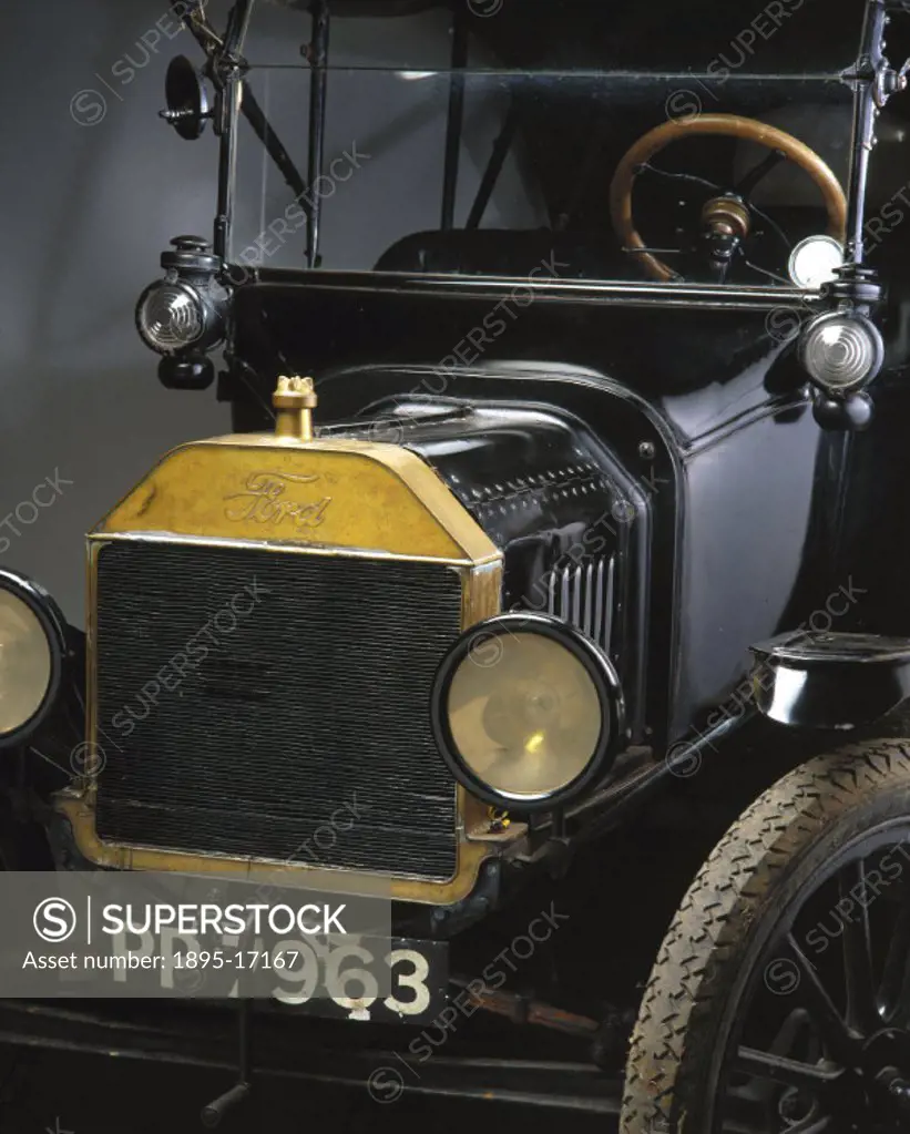 This car, with a four seat tourer body, was made by the Ford Motor Company in Detroit. The Model T was introduced by Henry Ford (1863-1947) in 1909 an...