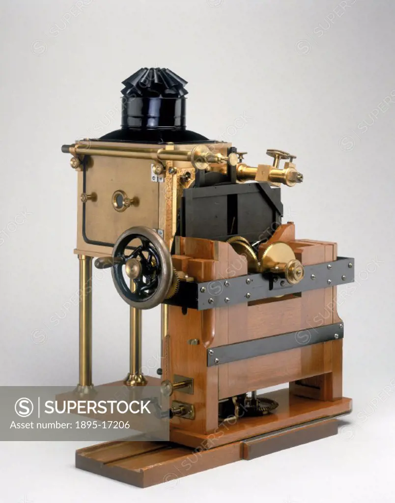 Replica constructed in the Science Museum workshops from the original at Kingston-upon-Thames Museum near London. Eadweard Muybridge (1830-1904) desig...