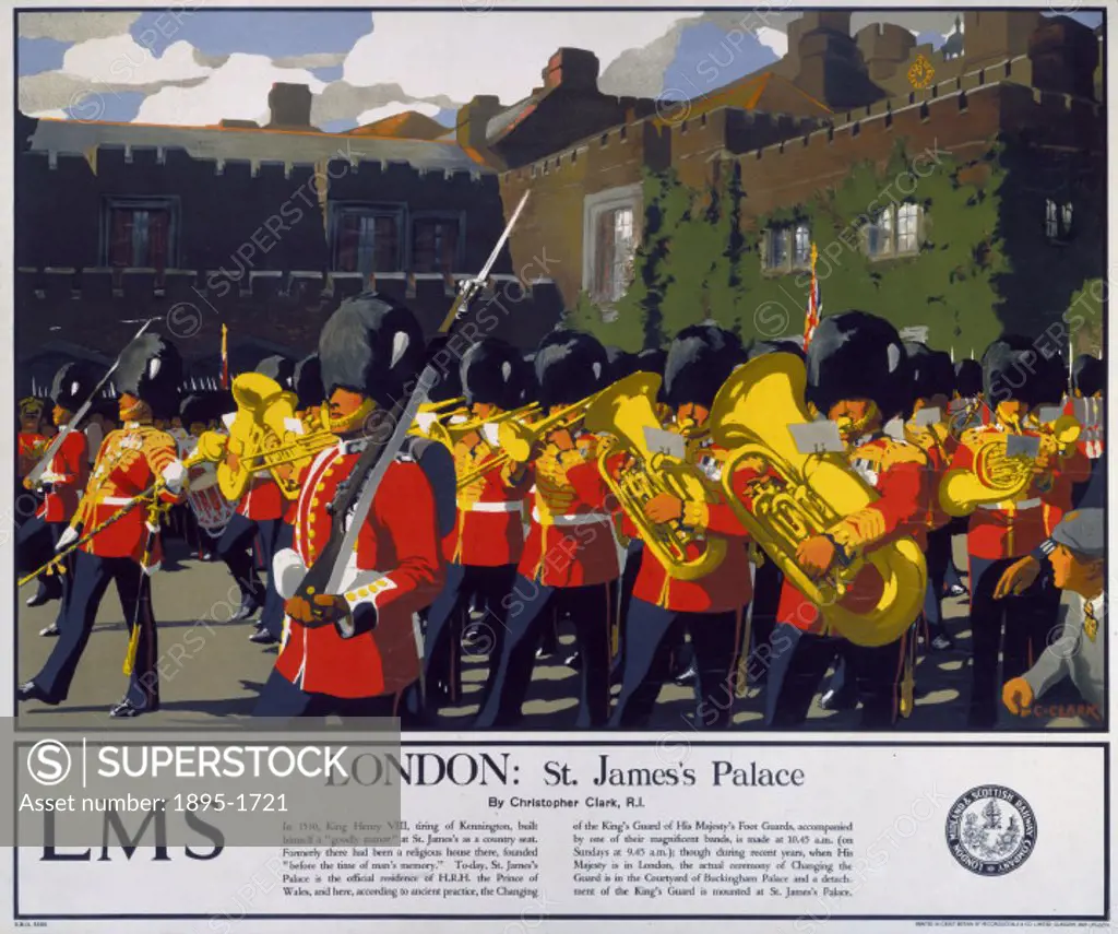London Midland & Scottish Railway poster. Artwork by Christopher Clark.