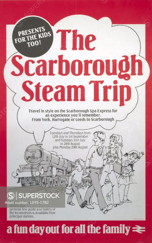 BR(E) poster. The Scarborough Steam Trip, 1983