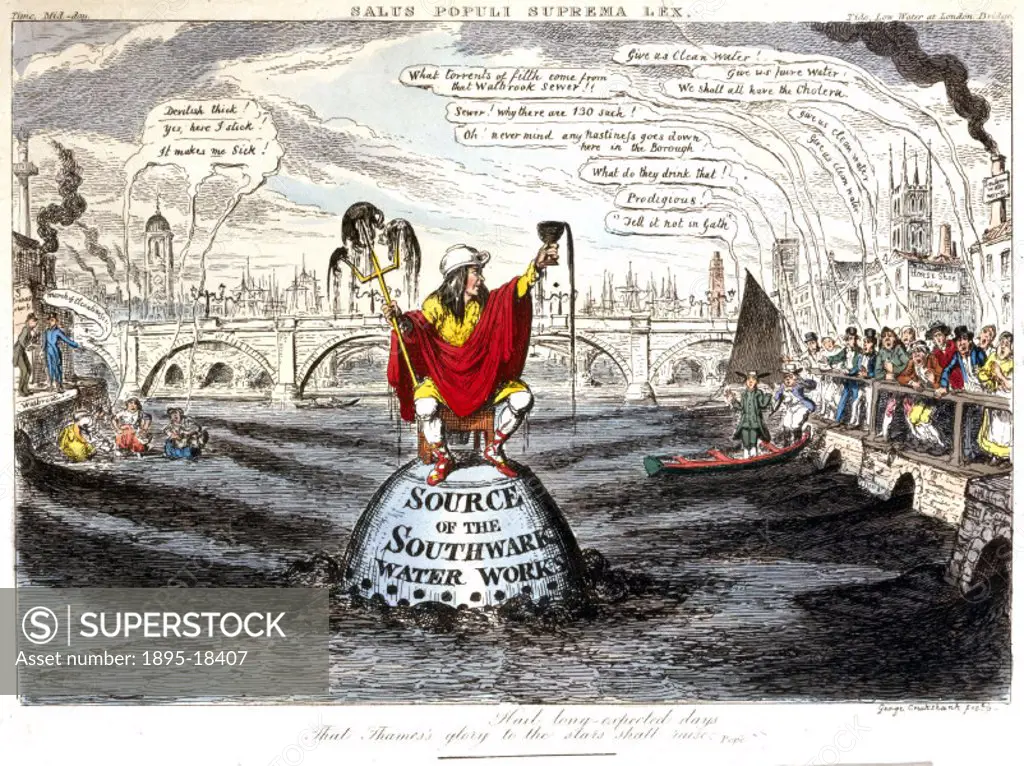 ´Salus Populi Suprema Lex´ . George Cruickshank drew this caricature to illustrate a satirical poem The Royal Address of Cadwallader ap-Tudor ap-Edwa...