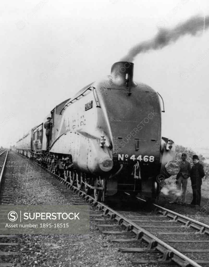 This class A4 locomotive was designed by Sir Nigel Gresley (1876-1941), the chief mechanical engineer for the London & North Eastern Railway and built...