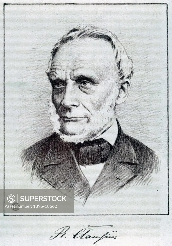 Portrait drawing from W Oechsli´s ´Geschichte der Grundung des Eidgenossischen Polytechnikums mit einer Ubersicht Entwickelung, 1855-1905´. Rudolf Cla...