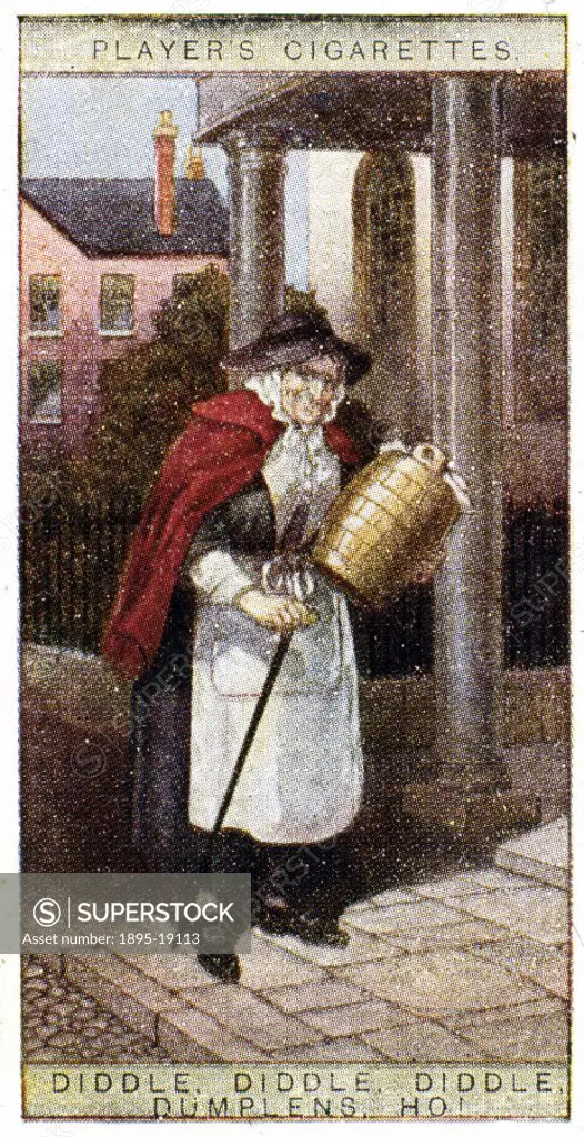 ´Many street traders indulged in a sort of singing refrain such as that of the seller of dumplings, ´diddle, diddle, dumplins ho!´ and the ´ti-tid-ty-...