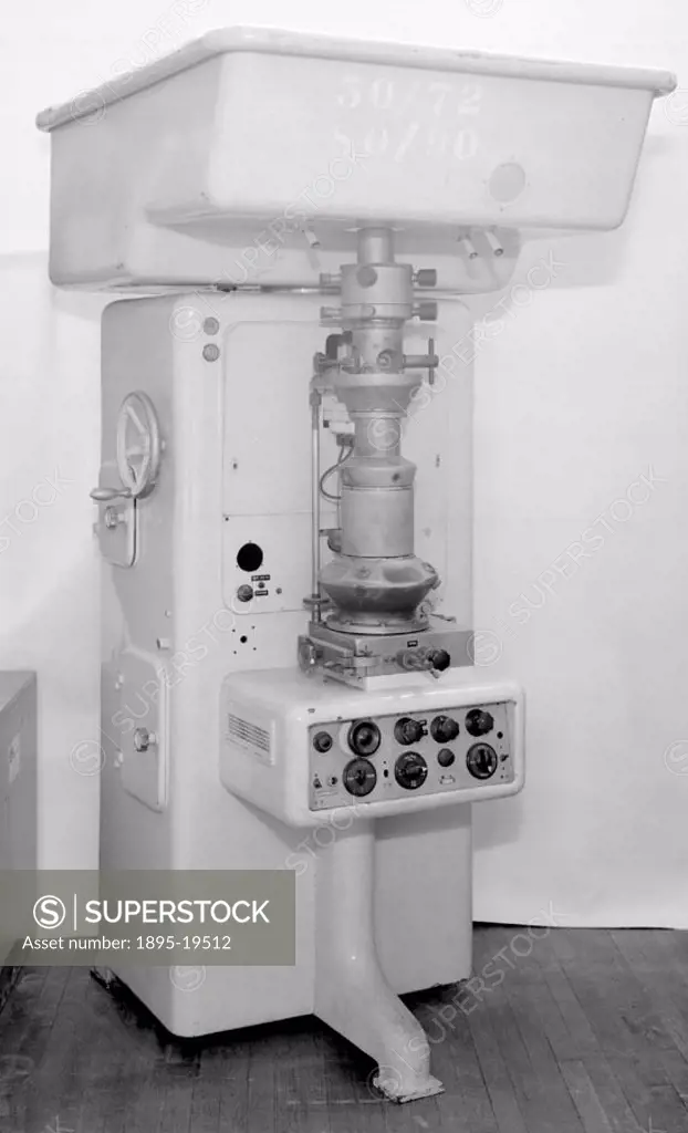 The electron microscope is constructed from a tube in which electrons emitted from the cathode are focused, by magnetic and electrostatic fields, to f...