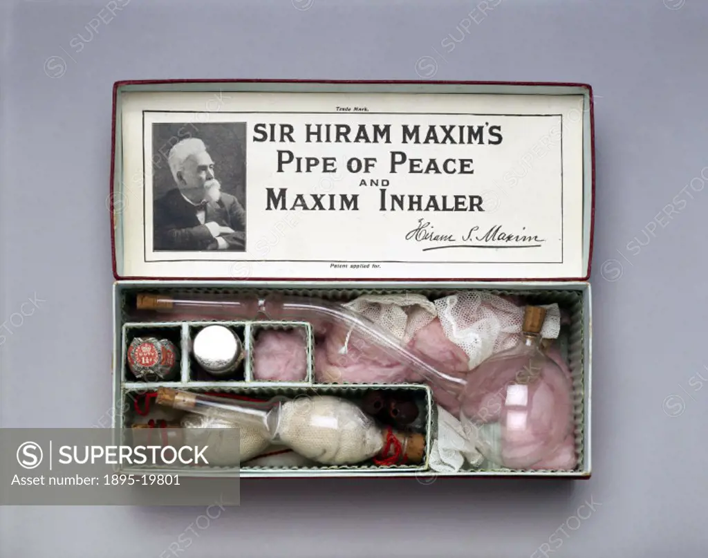 Maxim (1840-1916) is famed as the inventor of the automatic machine gun, but he also created a bronchial inhaler as his own health deteriorated in old...