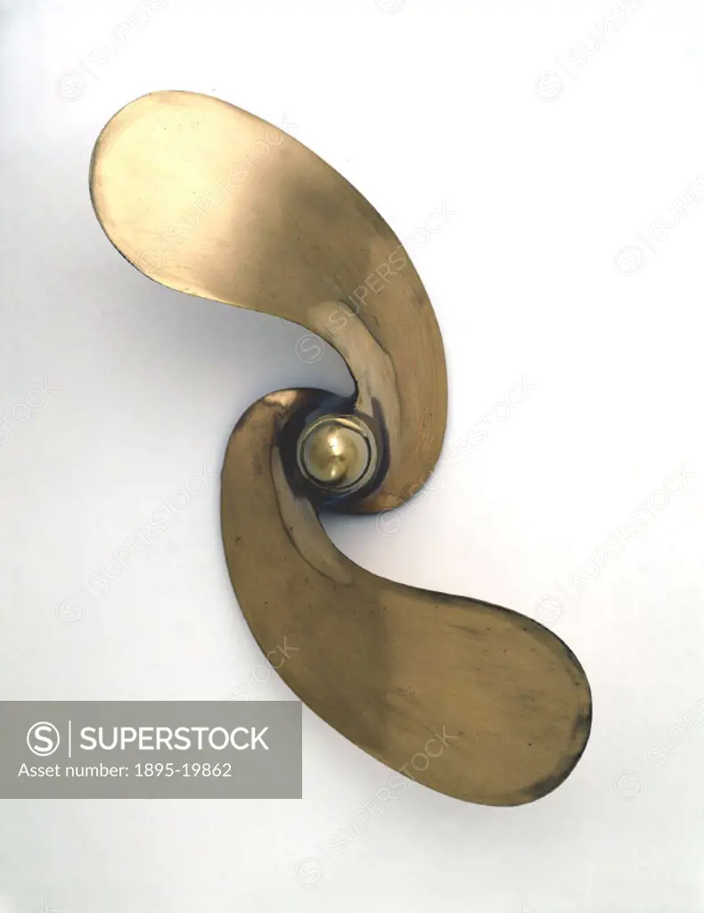 Made by the Ailsa Craig Motor Company, this propeller is primarily for use in light pleasure craft which operate in shallow stretches of water, where ...