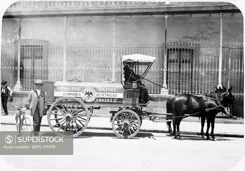 ´Petrol Wagon´, Mexico City, Mexico, c 1915 Photograph by S Pearson & Son from a series documenting civil engineering work in Mexico  Photograph shows...