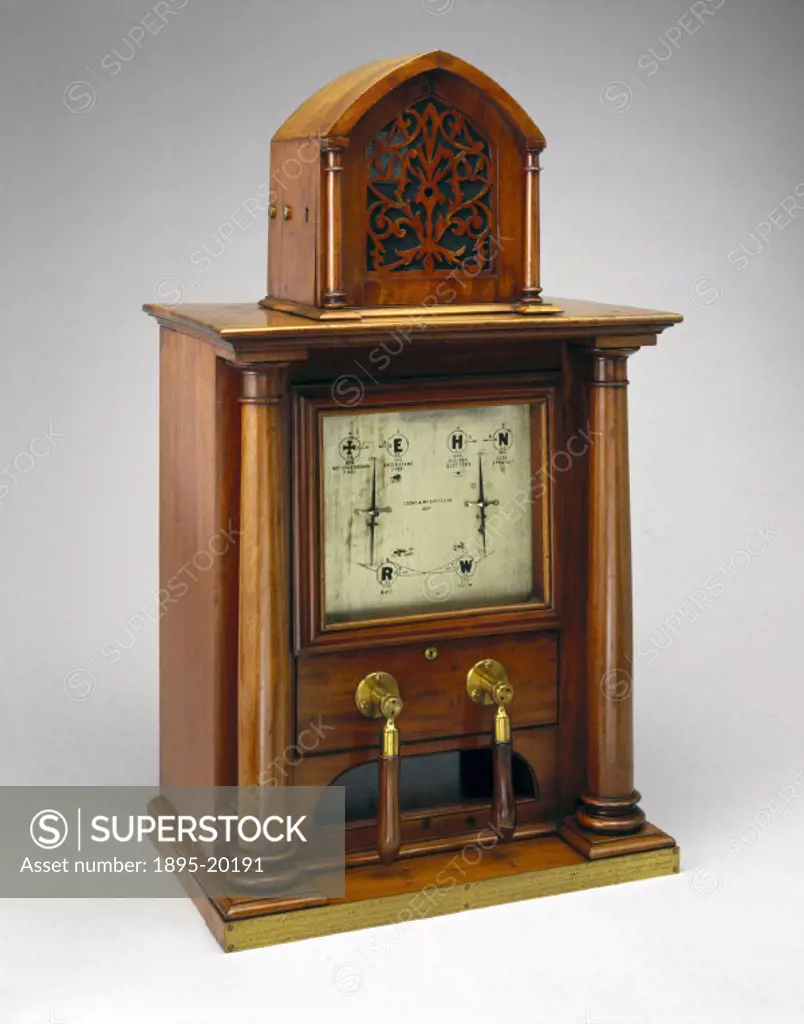 The two-needle telegraph was a descendant of the five-needle telegraph invented in 1837 by William Fothergill Cooke (1806-1879) and Charles Wheatstone...
