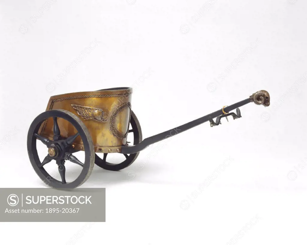 Model (scale 1:8). This was a typical two-wheeled chariot used between 500 BC and 200 AD. They were used for general transport, and more ornate exampl...