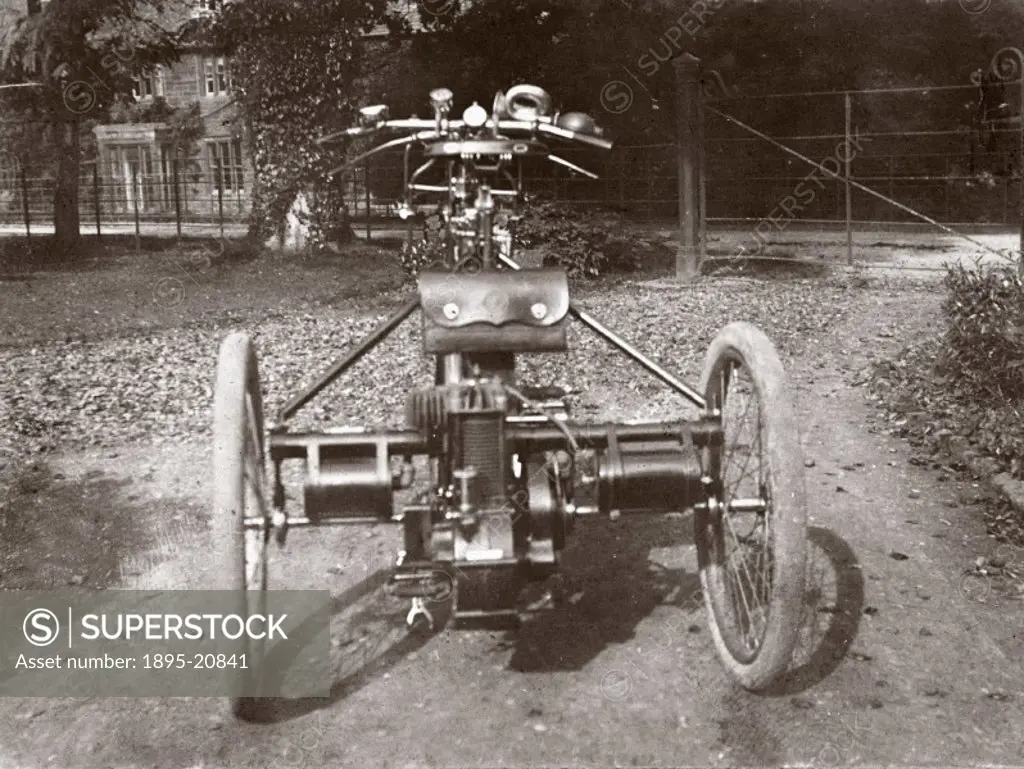 Photograph taken from an album of prints collected by English motorist, motor car manufacturer and aviator Charles Stewart Rolls (1877-1910). Rolls fo...