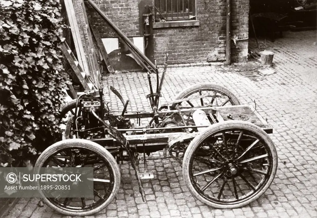 Photograph taken from an album of prints collected by English motorist, motor car manufacturer and aviator Charles Stewart Rolls (1877-1910). It shows...