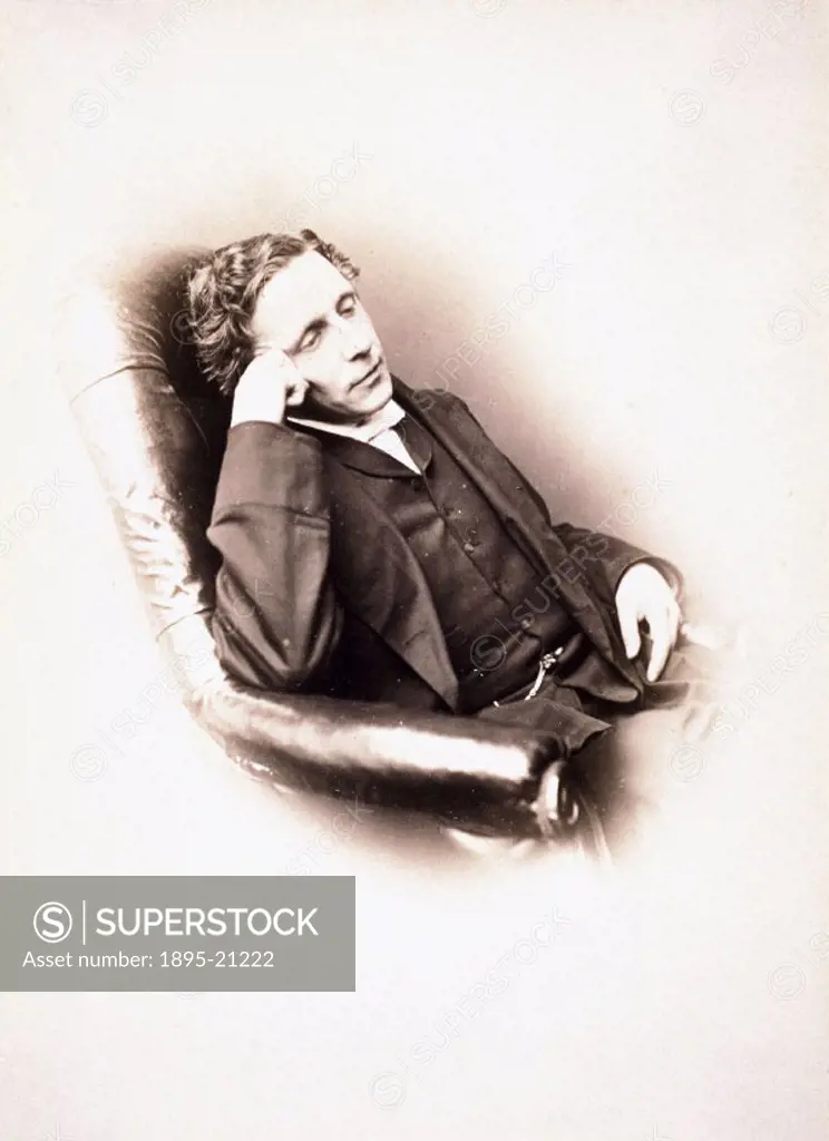 Photographic self-portrait by Charles Lutwidge Dodgson (1832-1898), better known by his pseudonym Lewis Carroll. Carroll was the author of the classic...