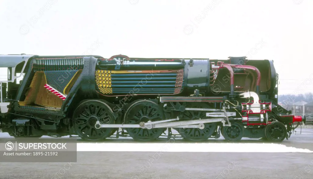 Ellerman Lines´ steam locomotive No.35029, 1949. This locomotive was designed by O V S Bulleid for the Southern Railway and was built at Eastleigh. It...