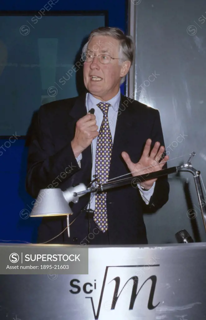 On 19 March 2002 Environment Minister Michael Meacher (b 1939) opened the exhibition ´Climate Change: The Burning Issue´ at the Science Museum in Lond...
