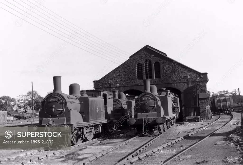 A typical small engine shed, at Beattock, Dumfries & Galloway.