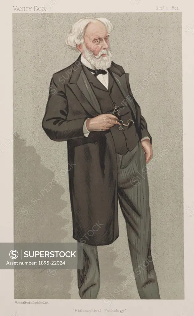Chromolithograph by Vincent Brooks Day & Son Ltd of a caricature by Leslie Ward, better known as Spy (1851-1922), from Vanity Fair’ magazine. Wilks (...