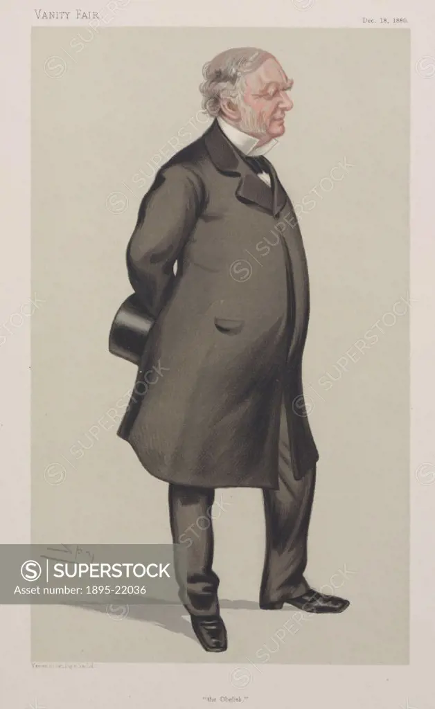 Chromolithograph by Vincent Brooks Day and Son Ltd of a caricature by Leslie Ward, better known as Spy, from Vanity Fair’ magazine. Sir William James...