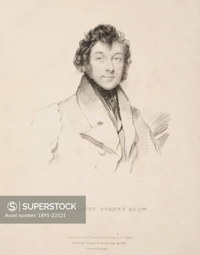 Lithograph by W Sharp after a drawing by S C Smith. Sir Goldsworthy Gurney (1793-1875) was born near Padstow in Cornwall and originally trained and pr...