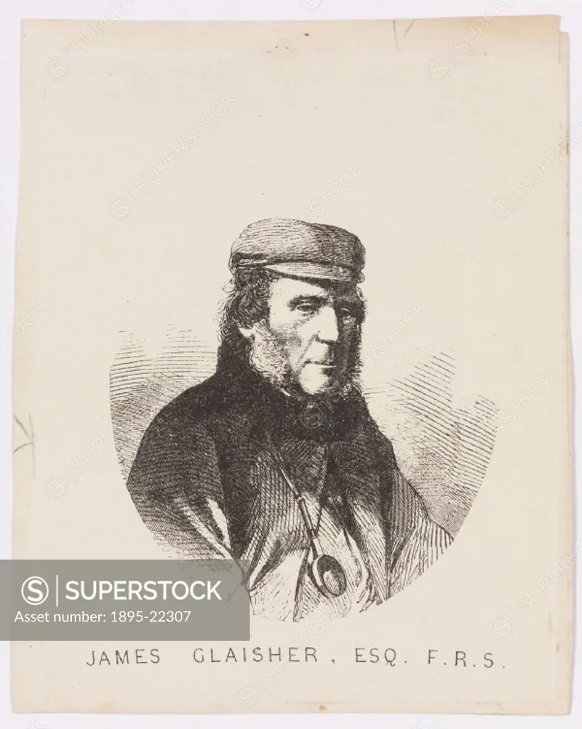 ´Etching of Glaisher (1809-1903) who became superintendent of the department of meteorology and magnetism at Greenwich Observatory in 1838. In 1850 he...
