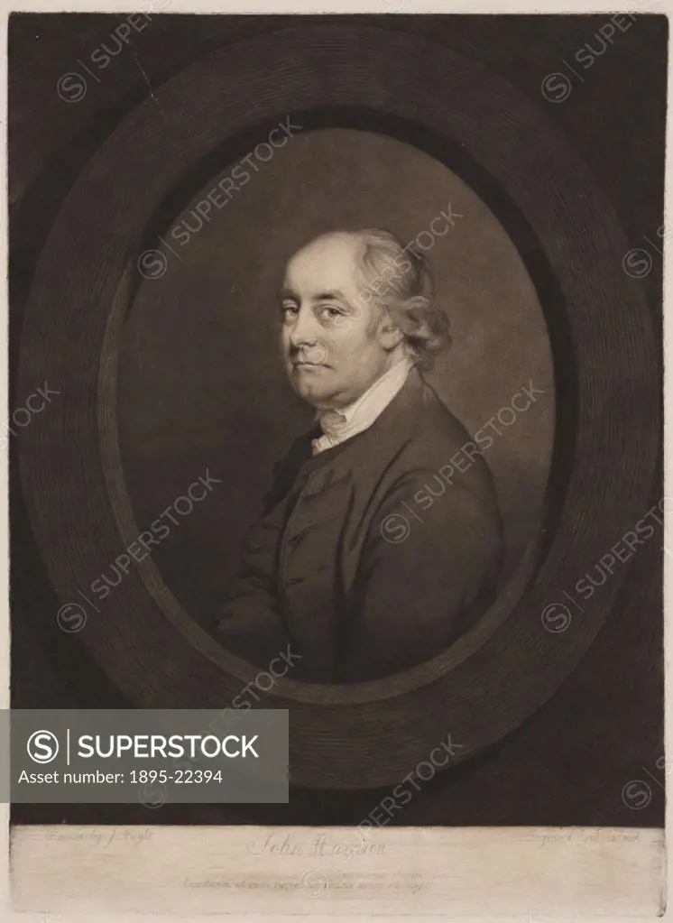 Mezzotint engraved by J R Smith from a painting by J Wright. Harrison (1693-1776) became famous for resolving one of the most problematic issues of hi...