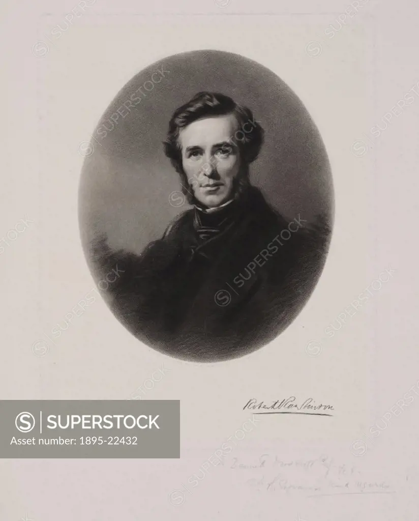 Mezzotint engraving by Thomas Oldham Barlow after a painting by Philip Westcott. Rawlinson (1810-1898) started out working in a stonemasons yard. Fro...