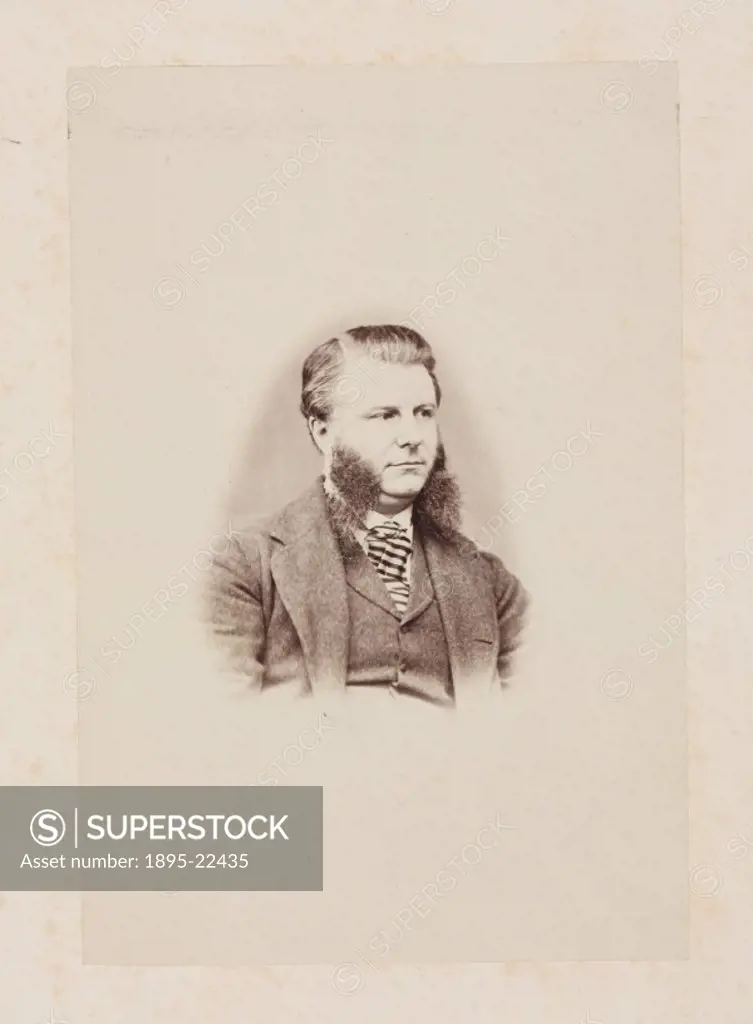 Photograph of Sir Frederick Augustus Abel (1827 -1902). Abel was chemist to the war department and ordnance committees from 1854 to 1888. During this ...