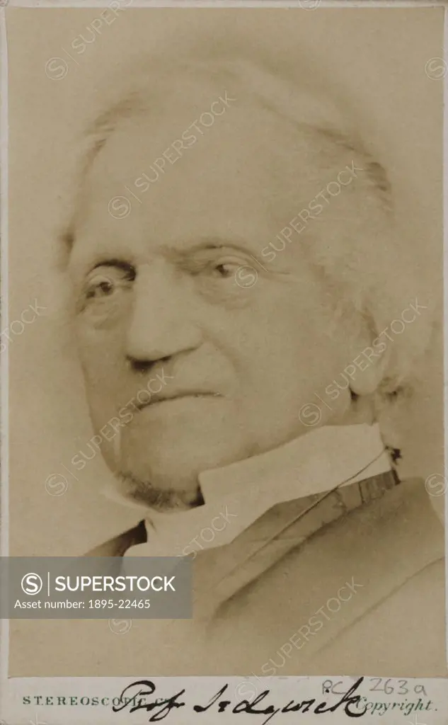 Carte de visite photograph by the Stereoscopic Company of Adam Sedgwick (1785-1873). Born in Dent, Yorkshire, Sedgwick studied mathematics at Cambridg...