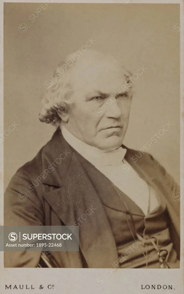 Carte de visite photograph by Maull & Co, London, of William Whewell FRS (1794-1866), one of the most influential scientific minds of the 19th century...