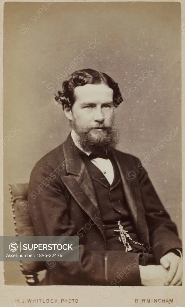 Carte de visite photograph by H J Whitlock of Birmingham. John Lubbock (1834-1913) was born in London, the son of the astronomer and mathematician Sir...