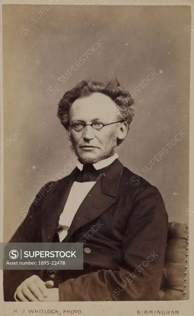 Carte de visite photograph by H J Whitlock of Birmingham of of Jon Iapetus Smith Steenstrup (1813-1897), Norwegian zoologist. Steenstrup was Professor...