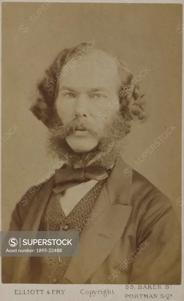 Carte de visite photograph by Elliott & Fry of Lewes (1817-1878), critic, dramatist, scientist. He is chiefly remembered for his theory of the metaphy...