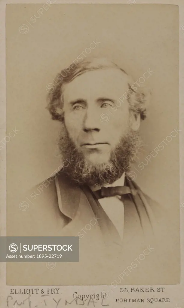 Carte de visite photograph by Elliot & Fry of Baker Street, London. Tyndall (1820-1893) was a surveyor and civil engineer in Ireland. After a brief pe...