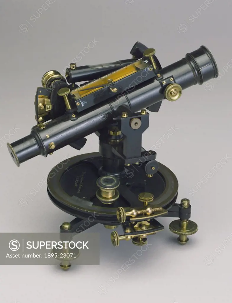 The theodolite, a surveying instrument used for measuring horizontal and vertical angles with a rotating telescope, measures an angle sufficiently acc...