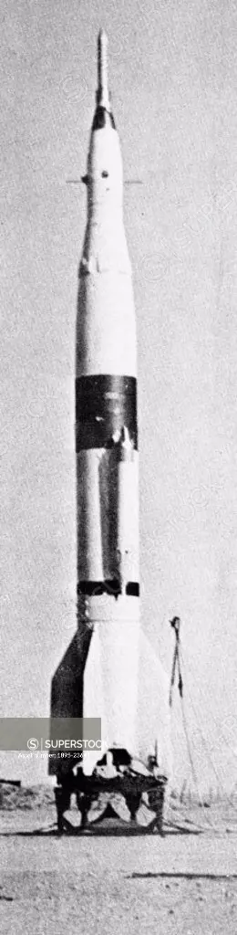 This is one of the R-2A missiles, thirteen of which were launched between 1957 and 1960. Many of them carried biological containers with dogs to alti...