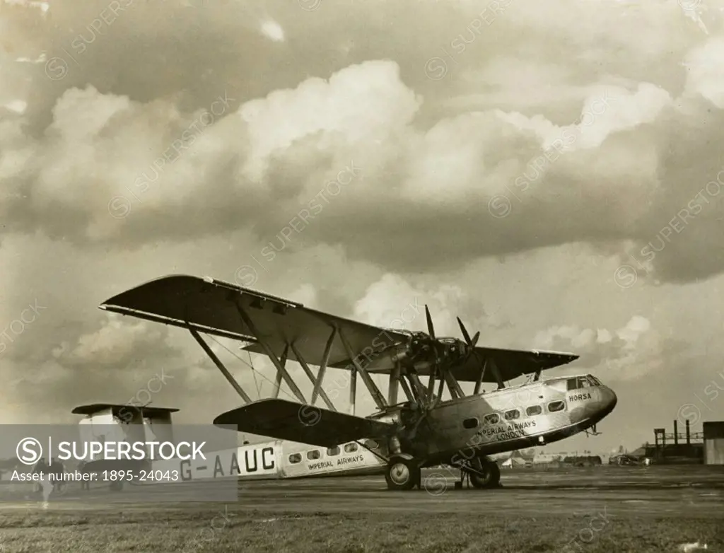 HP42 G-AAUC ´Horsa´. The Handley Page HP42 was the most famous Imperial Airways airliner of the period. It first flew in at Radlett in 1930 and entere...