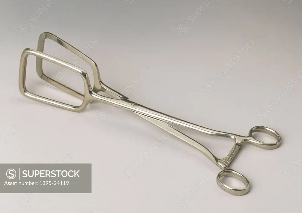 This instrument is composed of nickel-plated steel and was manufactured by Down Bros of London. Basil Hall designed this clamp to be used during ovari...