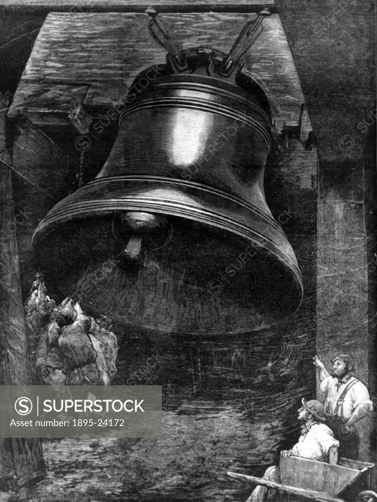 Plate taken from the Illustrated London News’. The bell, at 17,001kg, still the largest in the country, was known as Great Paul. It was cast by John ...