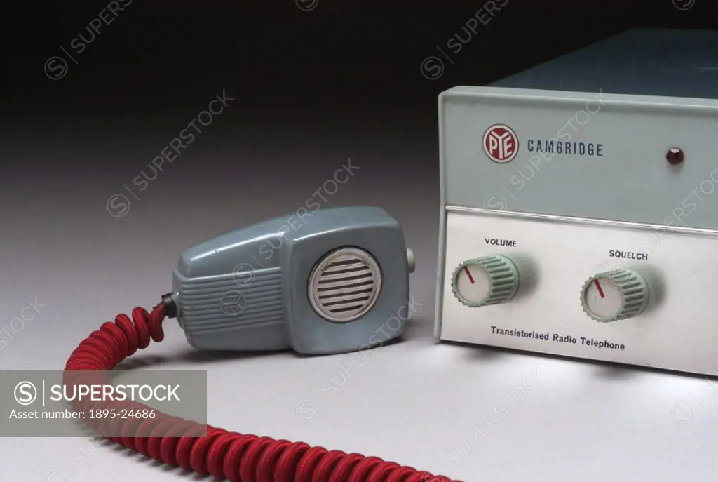 Detail of radio telephone set, Type FM 10 DV, manufactured by Pye Telecommunications Ltd.