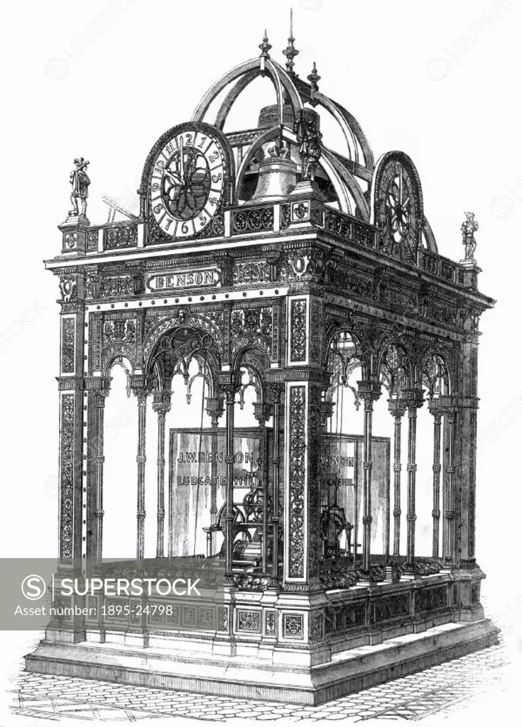 Plate taken from the Illustrated London News’. James William Benson was a clockmaker. His crafting of the St. James’ clock, considered to rival Big ...