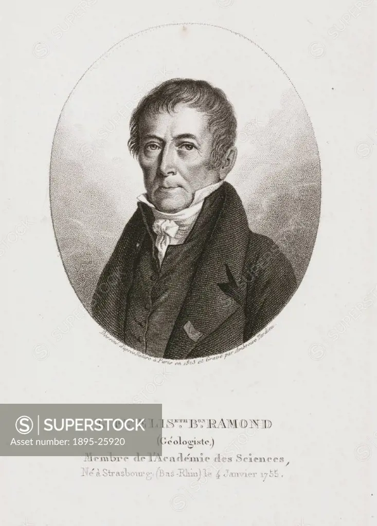 Engraving by Ambroise Tardieu after a drawing from nature of Baron Ramond of Carbonnieres (1755-1827).