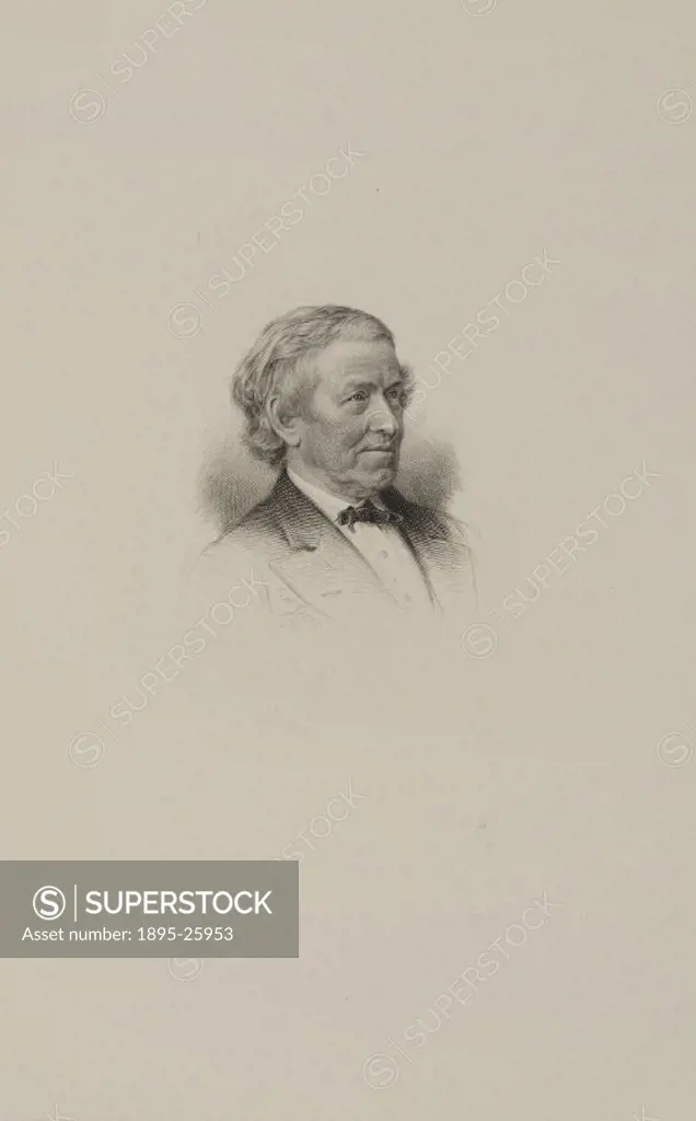 Engraving by C H Jeens of Sir Charles Wheatsone (1802-1875). Wheatsone was a pioneer of electric telegraphy. In 1837, together with William Fothergill...