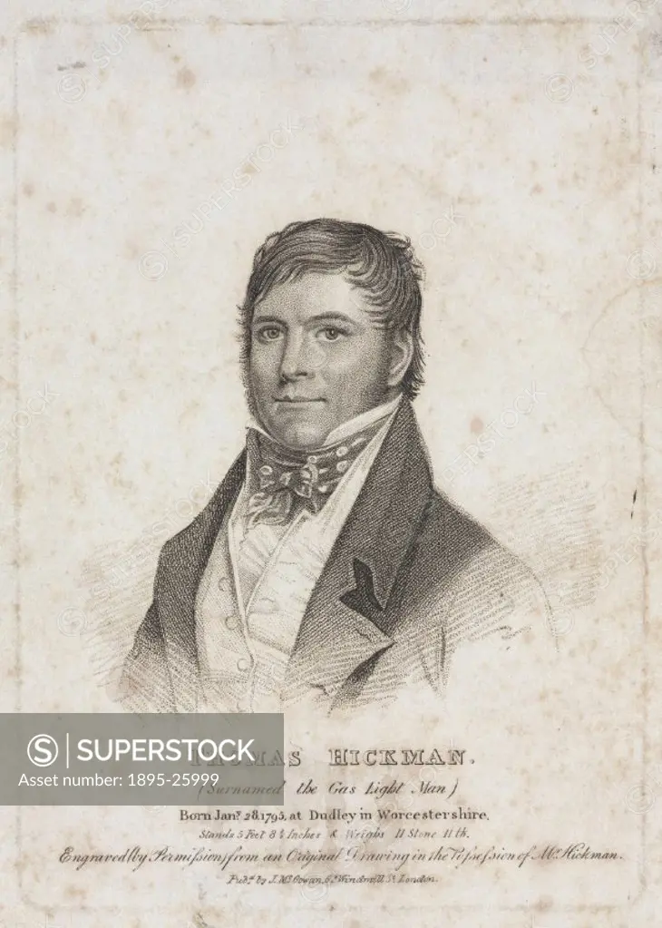 Portrait of Thomas Hickman (b 1795) Surnamed the Gas Light Man’.