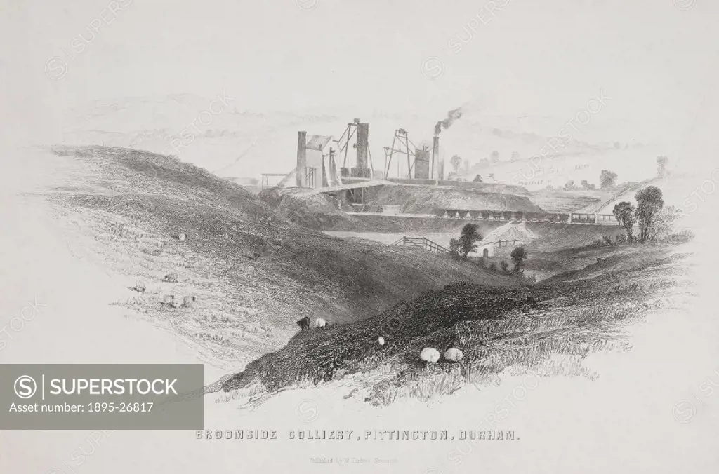 One of ten etchings published by William Fordyce in Coal and Iron’ (1860), after original plates from T H Hair’s A Series of Views of Collieries in ...