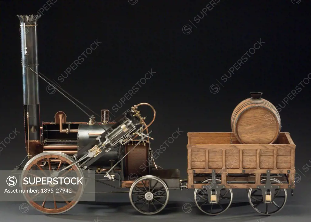 The locomotive represented by this model (scale 1:8) was designed by Robert Stephenson (1803-1859) and George Stephenson (1781-1848). It became famous...