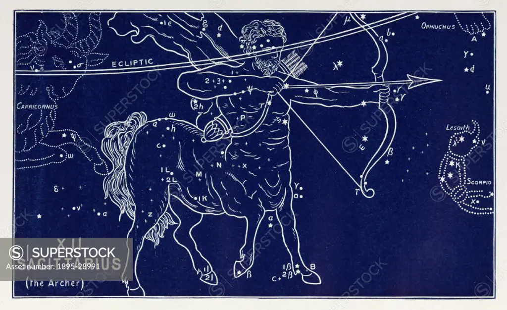 Artwork by Amy Manson based on a drawing by E W Bullinger, from ´The witness of the stars´ by E W Bullinger, (London, 1895).