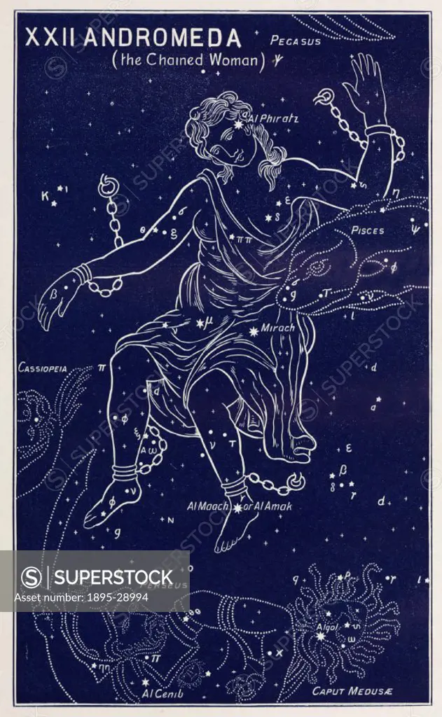 Artwork by Amy Manson based on a drawing by E W Bullinger, from ´The witness of the stars´ by E W Bullinger, (London, 1895).