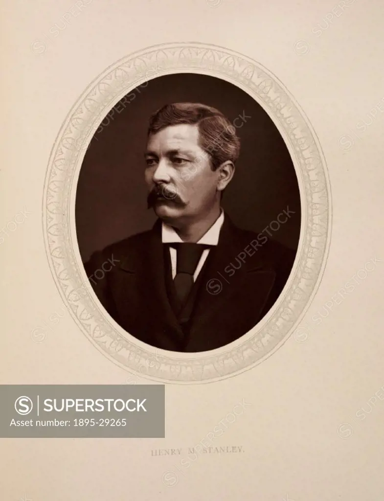 A photographic portrait of Henry Morton Stanley 1841-1904 taken by Samuel Robert Lock 1822-1881 and George Carpe Whitfield, in 1880.    ´Dr. Livin...