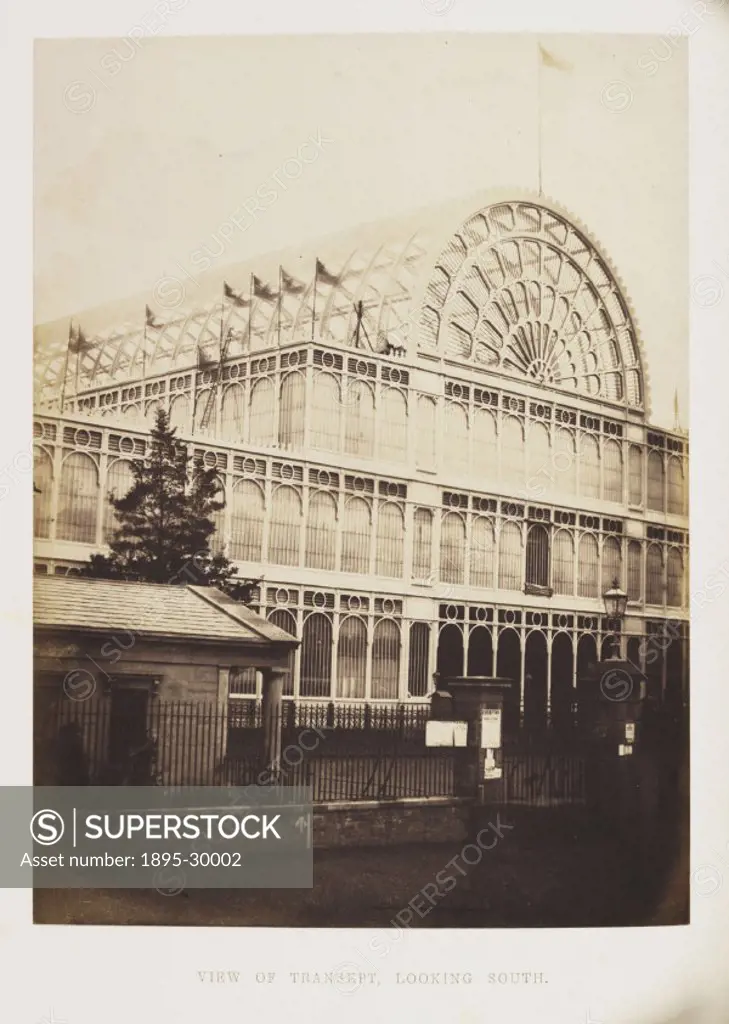 A photograph of the transept of the Crystal Palace,  taken by Claude-Marie Ferrier (1811-1889) in 1851.    The Great Exhibition of the Works of Indust...