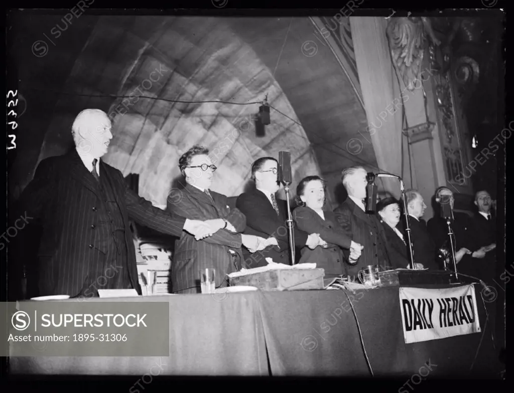 A photograph of members of the Labour Party at their annual conference in Blackpool, taken by Greaves for the Daily Herald newspaper on 24 May, 1945. ...